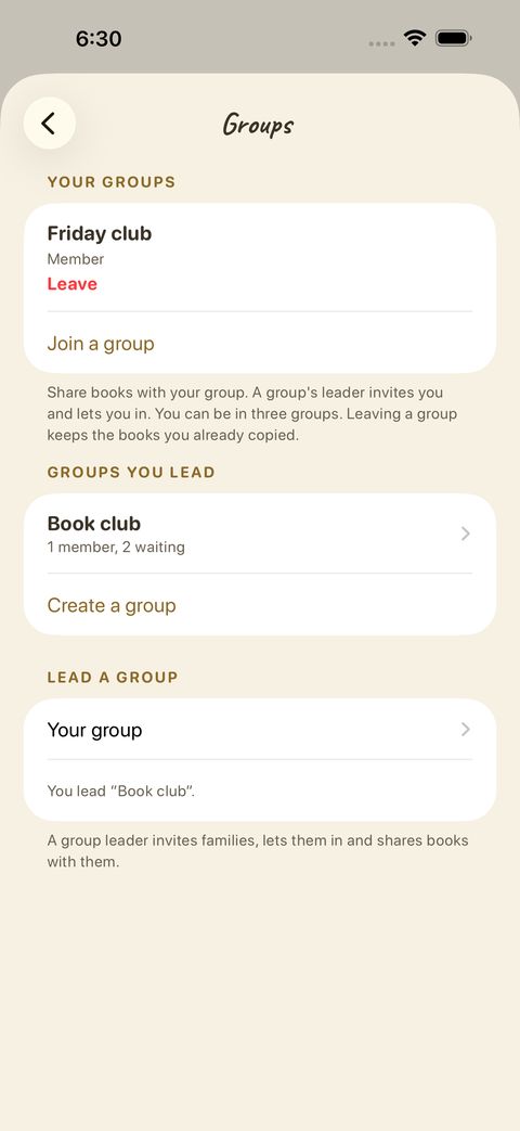 Groups